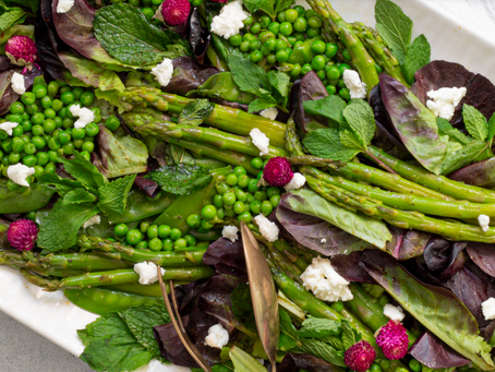 Spring Salad with a Japanese Sweet Tamari Twist