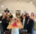 Happy Hen do in Oxfordshire enjoying a cocktail masterclass