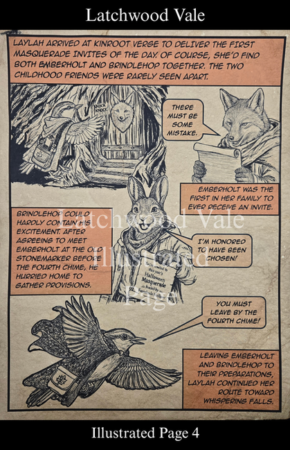 Illustrated Page #4 Kinroot Verge Scene 3 from Latchwood Vale