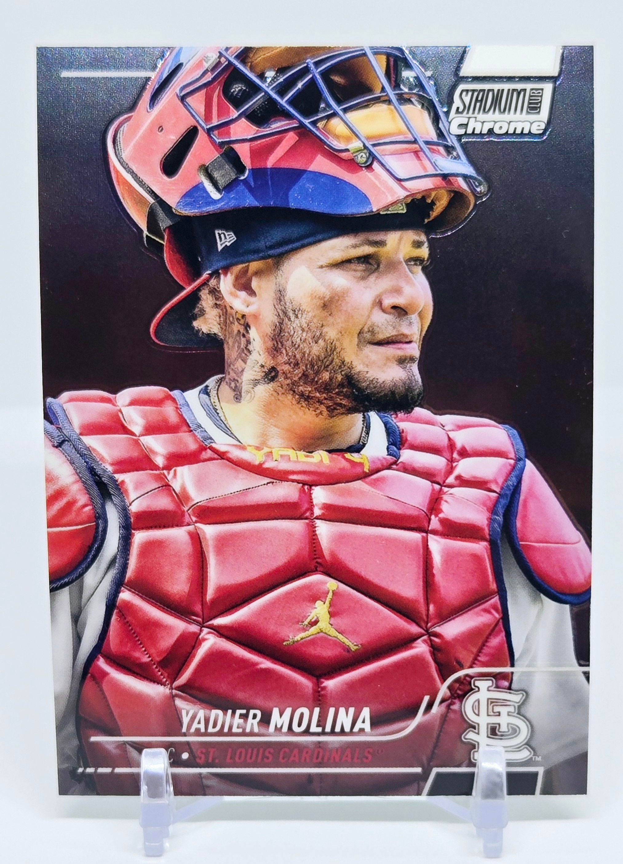 Yadier Molina 2022 Topps Stadium Club Chrome Baseball Card No 297 (STL)