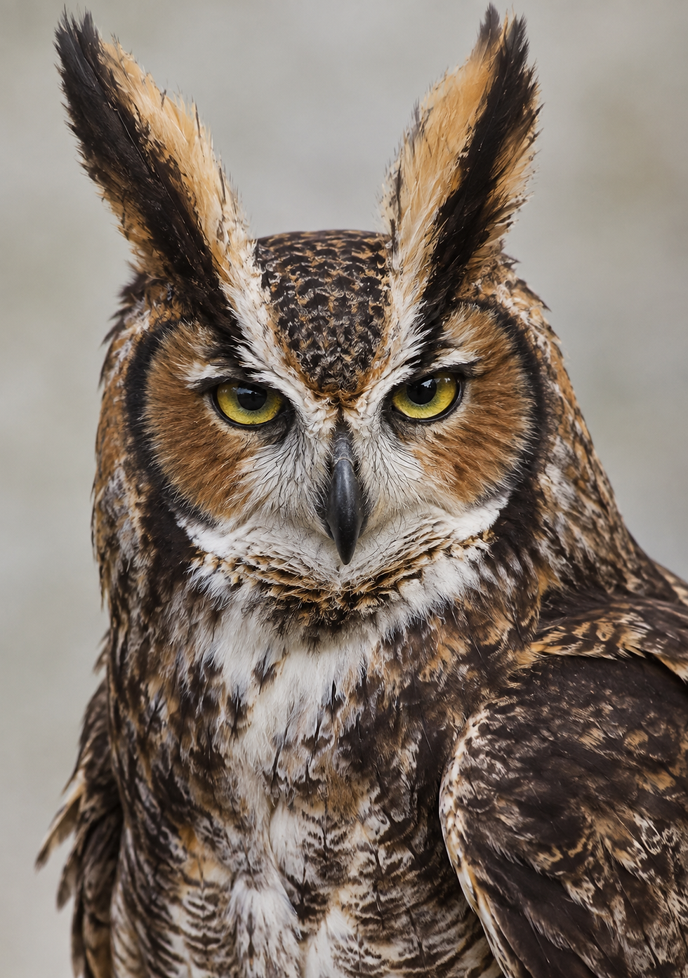 Regal Great Horned Owl Portrait.png
