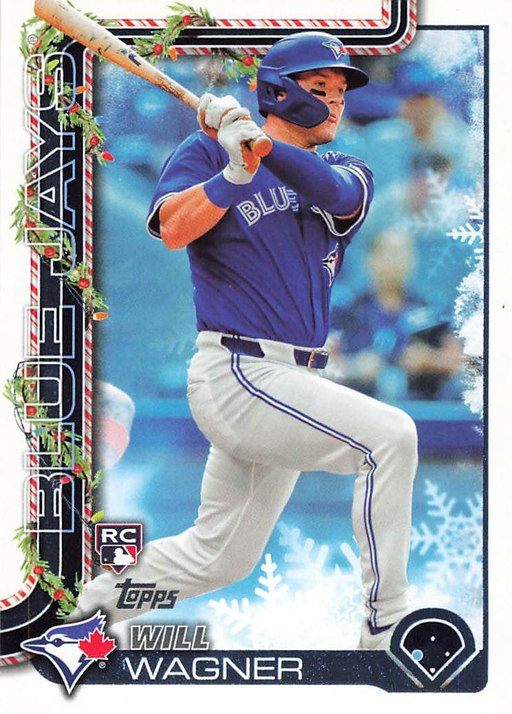 Will Wagner 2025 Topps Holiday Baseball Rookie Card No H108 (TOR)