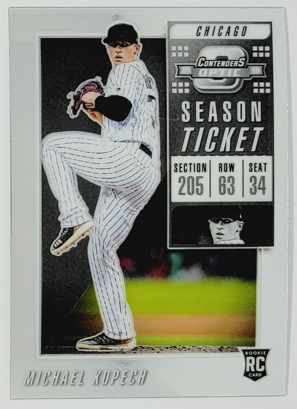 Michael Kopech 2019 Panini Contenders Optic Rookie Card No 4 (White Sox)