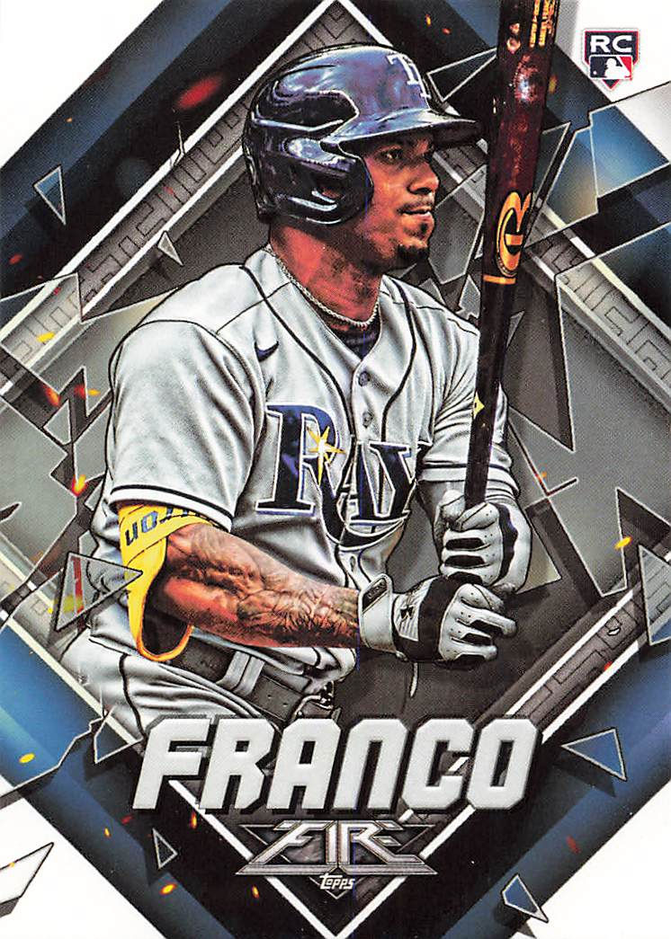 Thumbnail: 2022 Topps Fire Baseball Rookies Drop-Down Menu: Cards 95 through 144