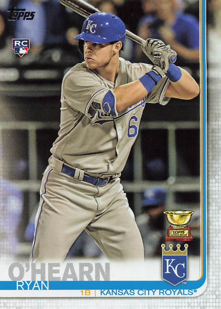 Ryan O'Hearn 2019 Topps Series 1 Rookie Cup Rookie Card No 332 (KC Royals)