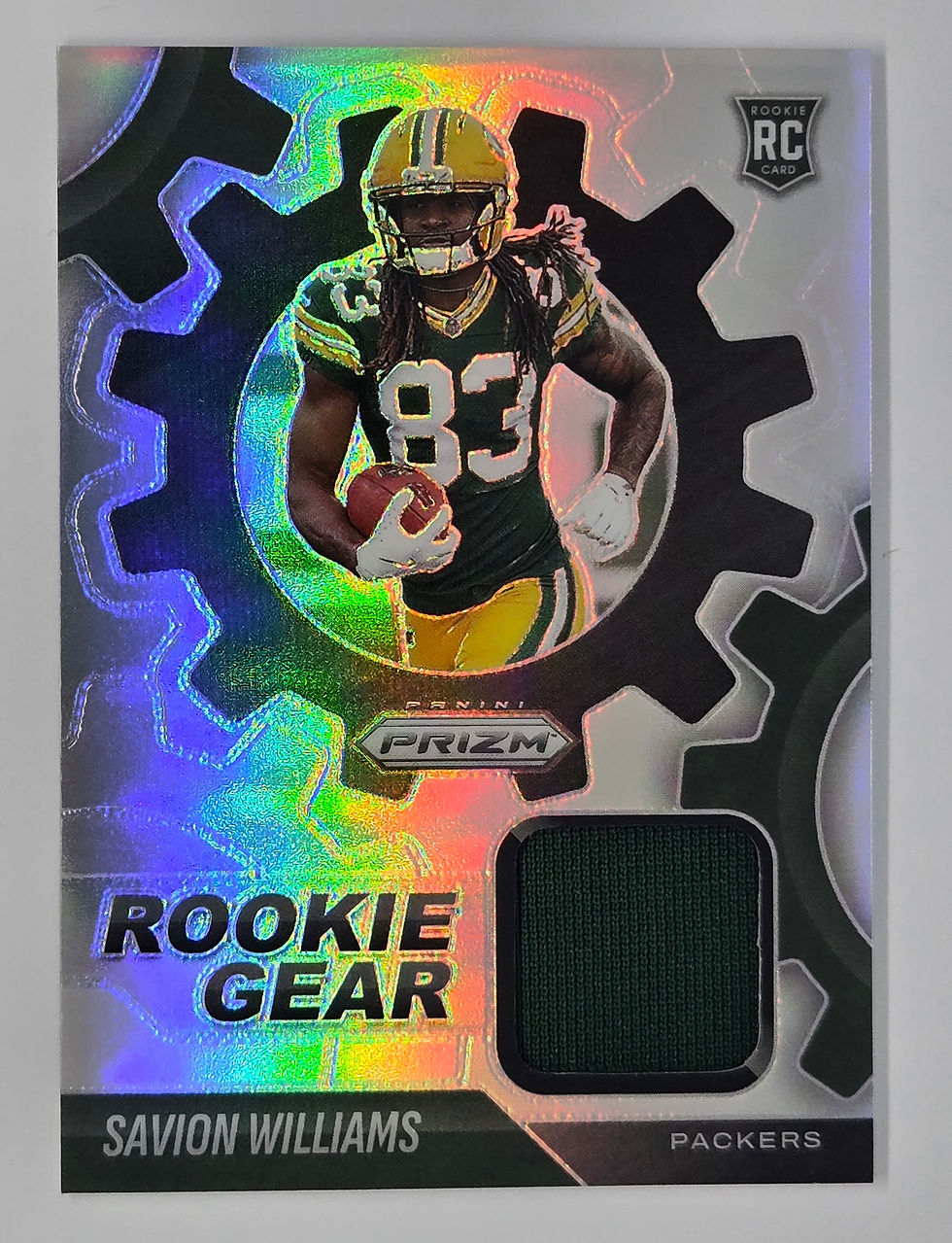 Savion Williams 2025 Panini Prizm Football Rookie Gear Relic Card No RGRSWS