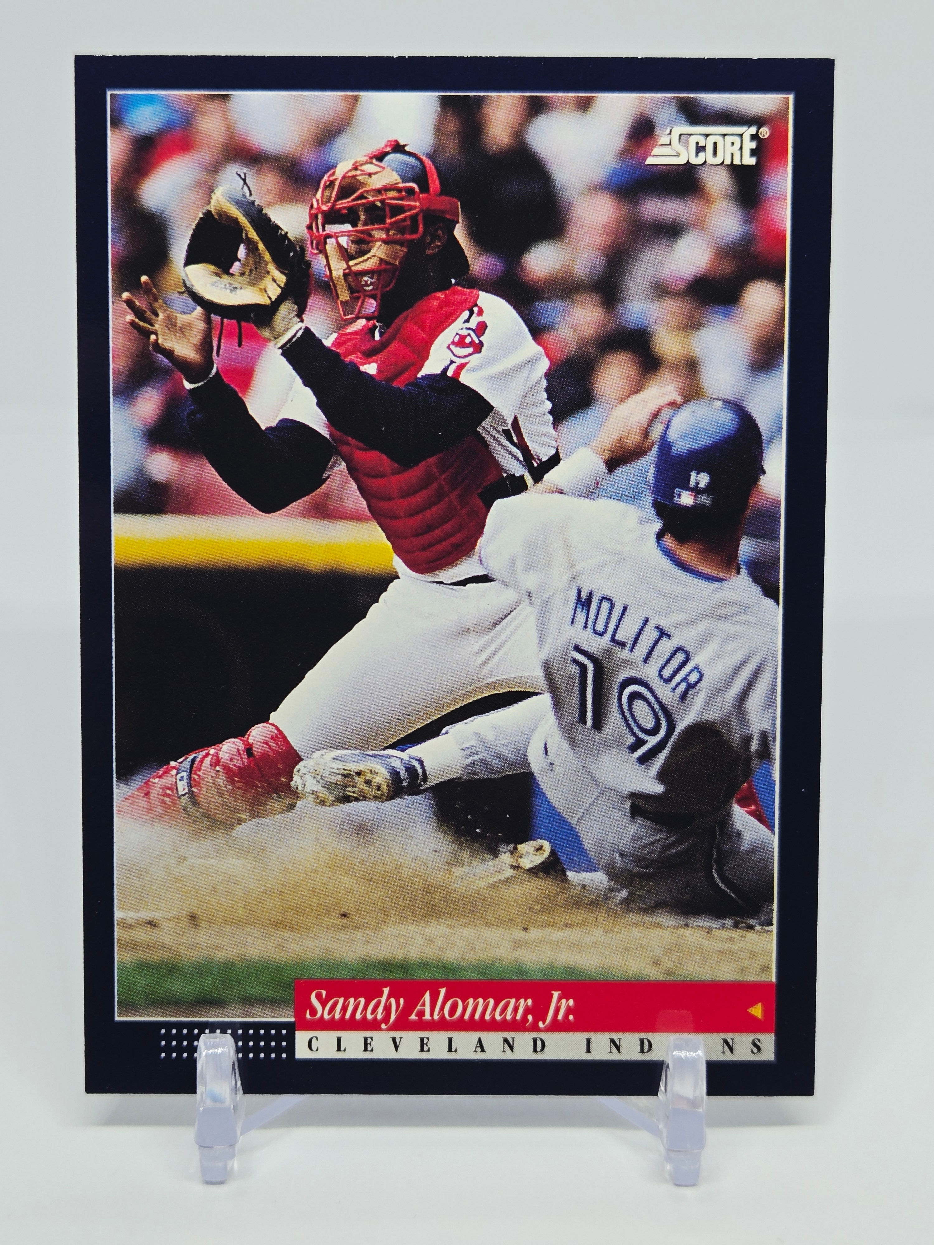 Sandy Alomar Jr 1994 Score Baseball Card No 445 (Cleveland)