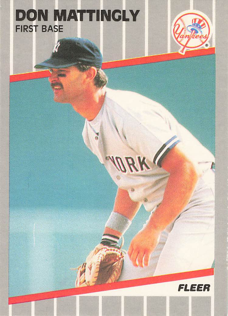 Don Mattingly 1989 Fleer Baseball Card No 258