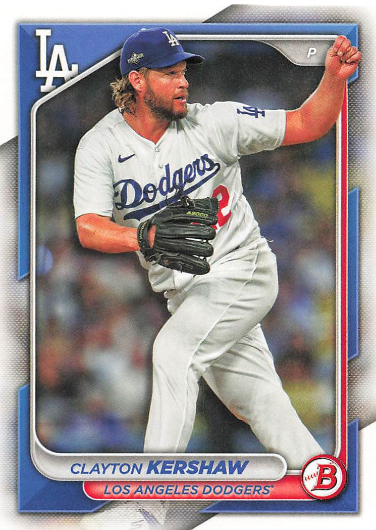 Clayton Kershaw 2024 Bowman Baseball Card No 56