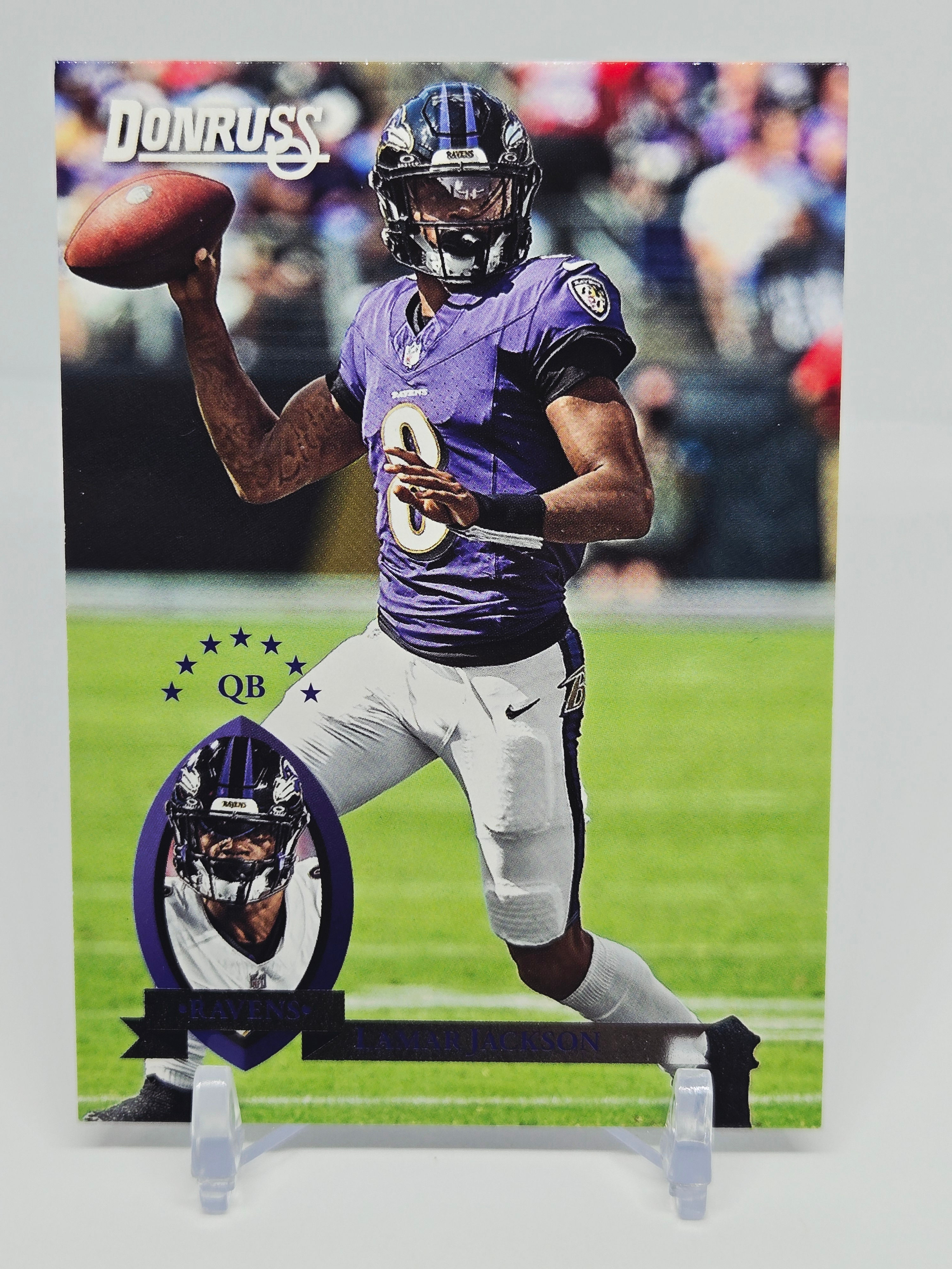 Lamar Jackson 2025 Panini Donruss Football Insert No 38 (Ravens)