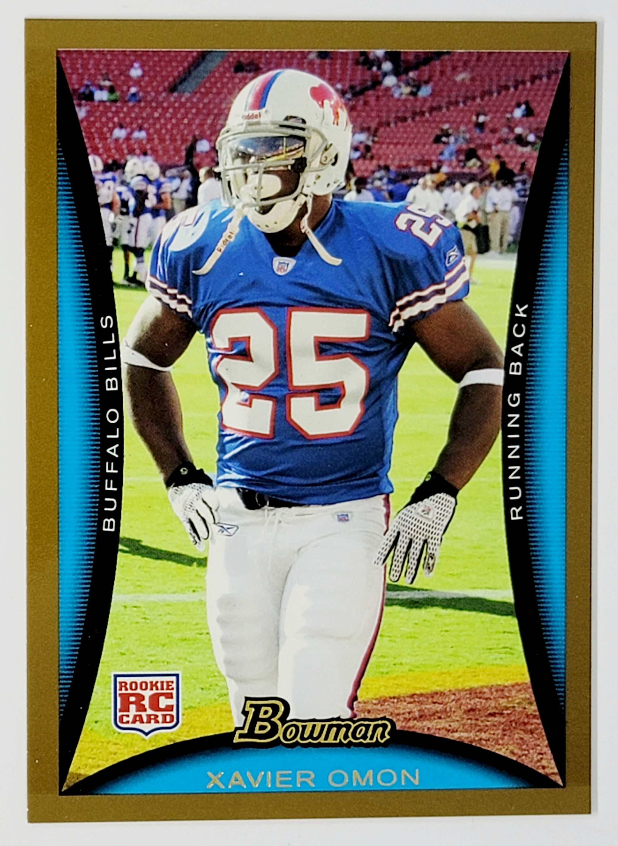 Xavier Omon 2008 Bowman Rookie Parallel (Bills)