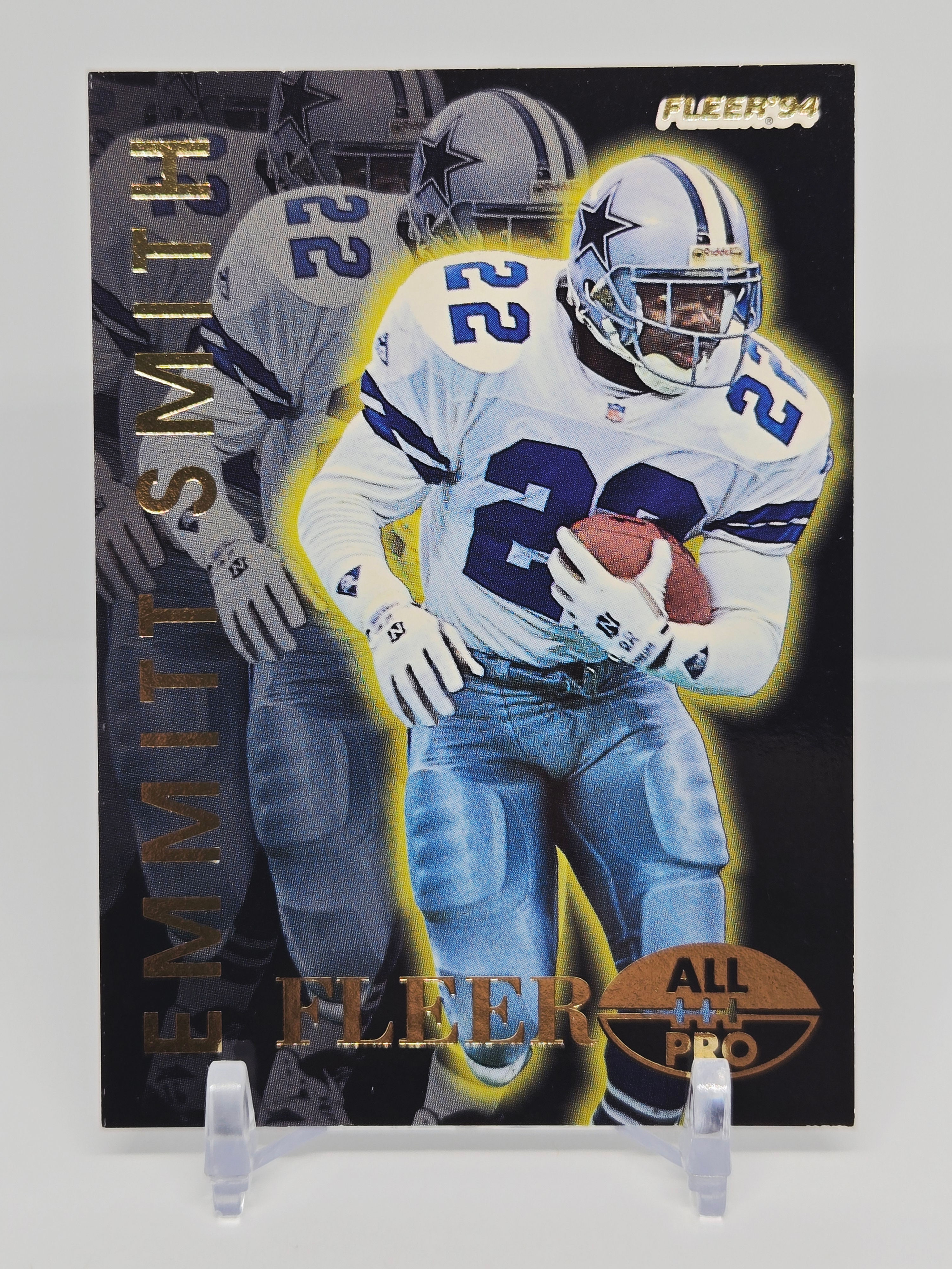 Emmitt Smith 1995 Fleer All Pro Football Card No 17 (Dallas)