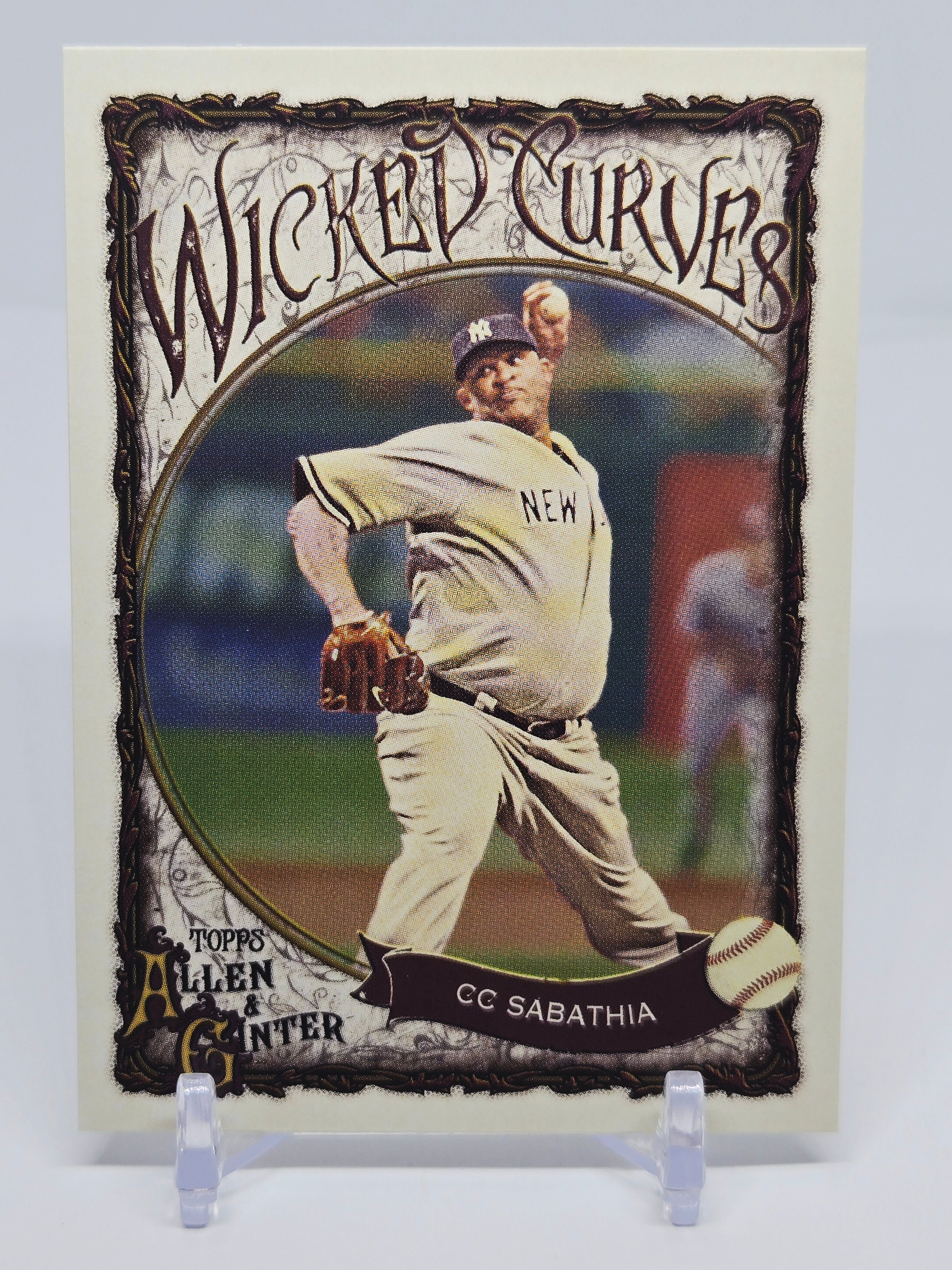 CC Sabathia 2025 Topps Allen and Ginter Wicked Curve Insert Card No WC25 (NYY)