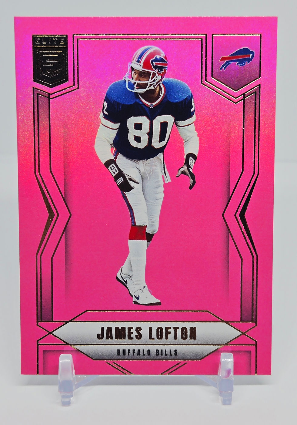 James Lofton 2025 Panini Donruss Elite Football Pink Parallel Card (Bills)