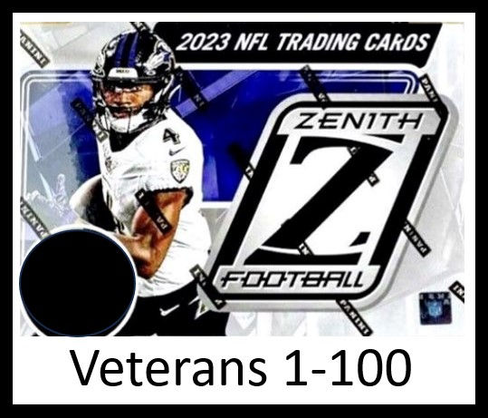 2023 Panini Zenith Football Veteran Players 1 through 100