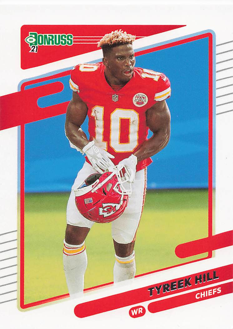 Thumbnail: 2021 Donruss Football Base No Helmet Photo Variation Cards (Option B)