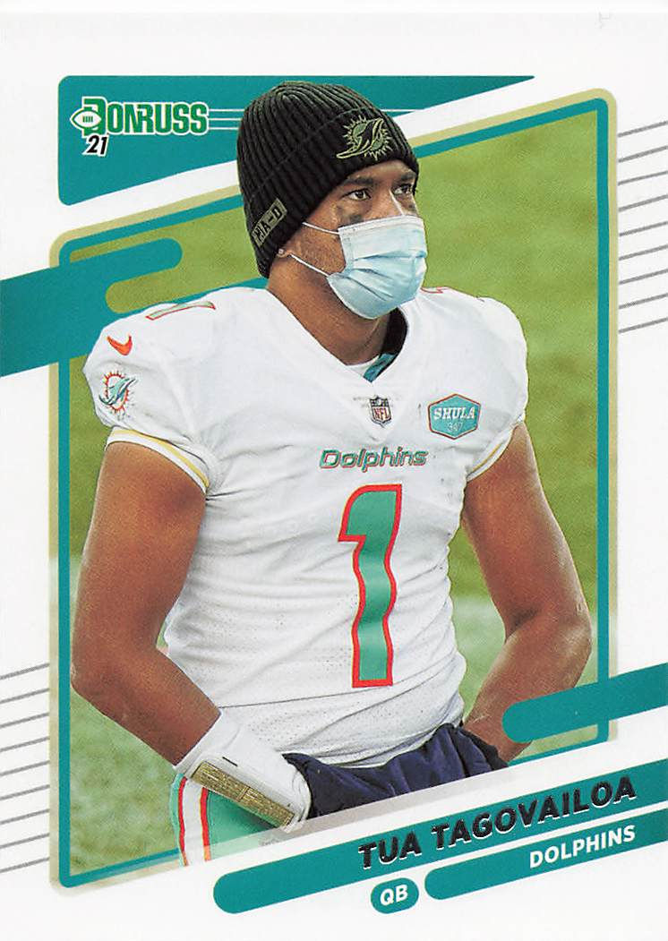Thumbnail: 2021 Donruss Football Base No Helmet Photo Variation Cards (Option A)