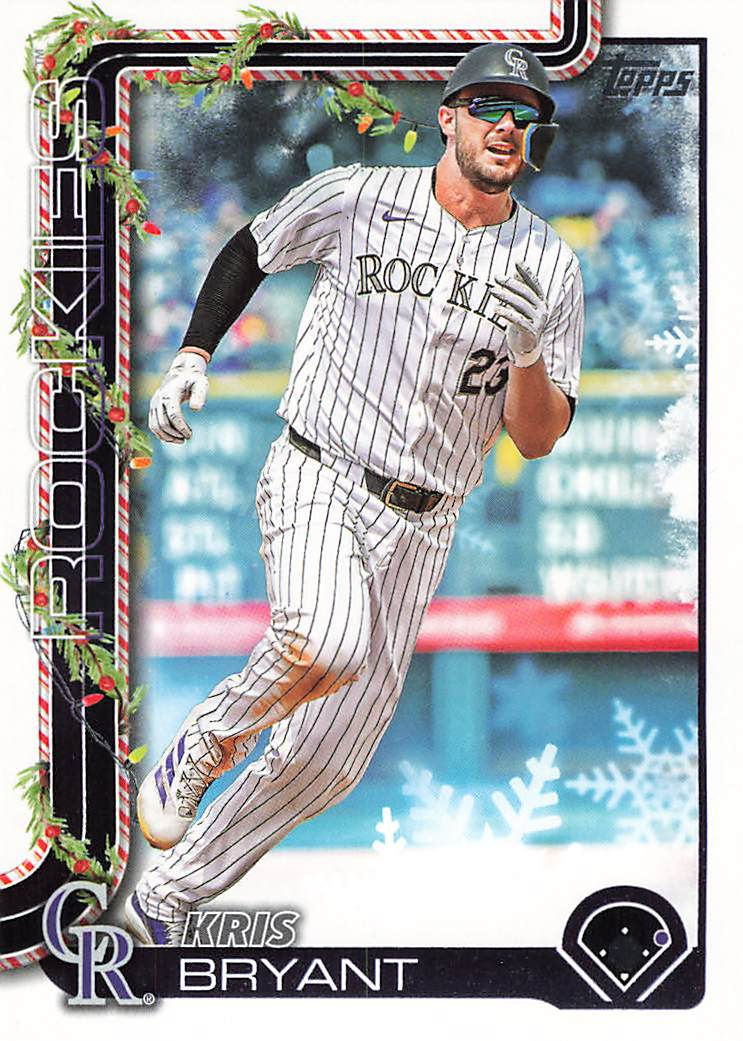 Kris Bryant 2025 Topps Holiday Baseball Rookie Card No H81