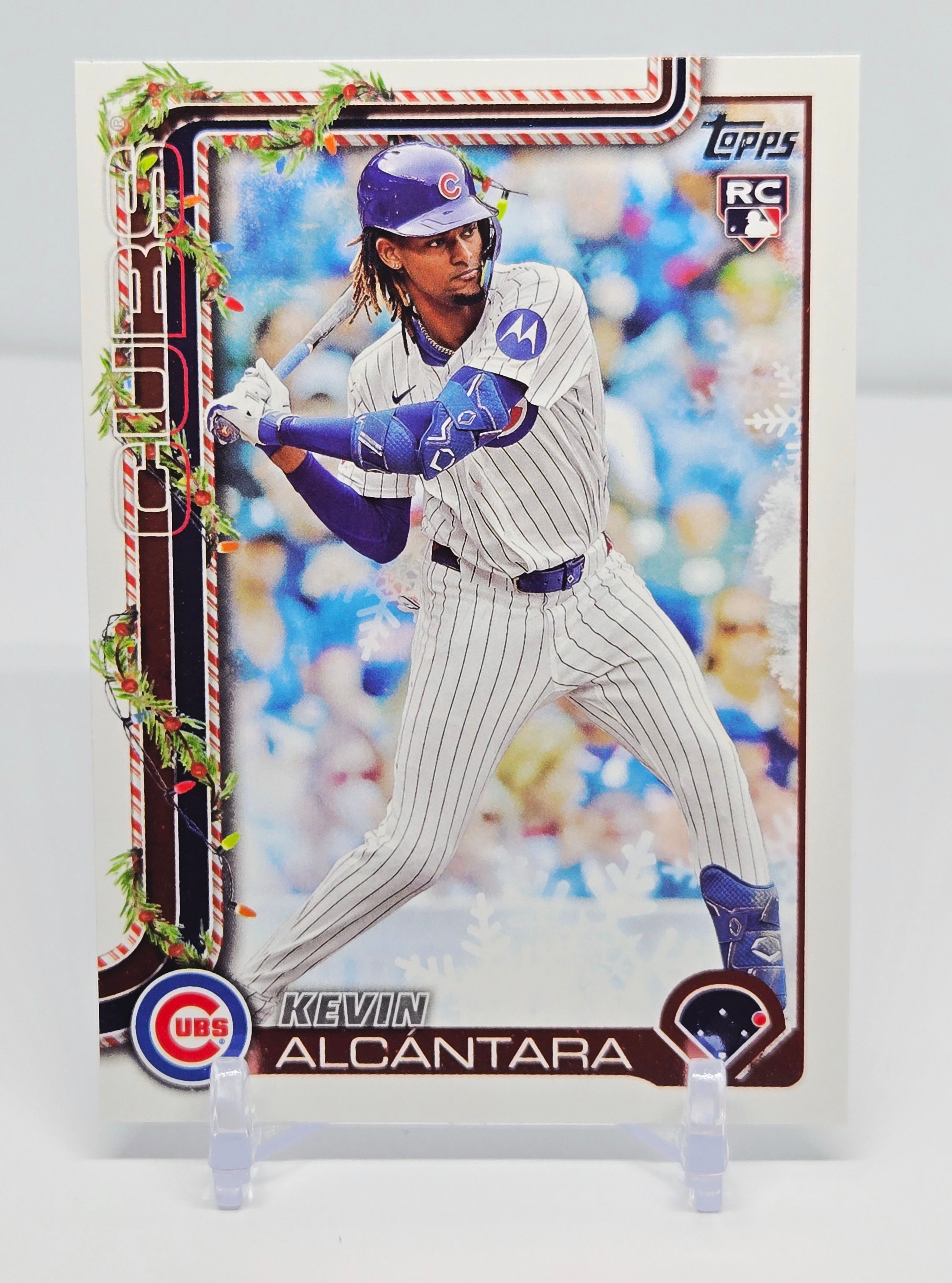 Kevin Alcantara 2025 Topps Holiday Baseball Rookie Card H109 (Cubs)