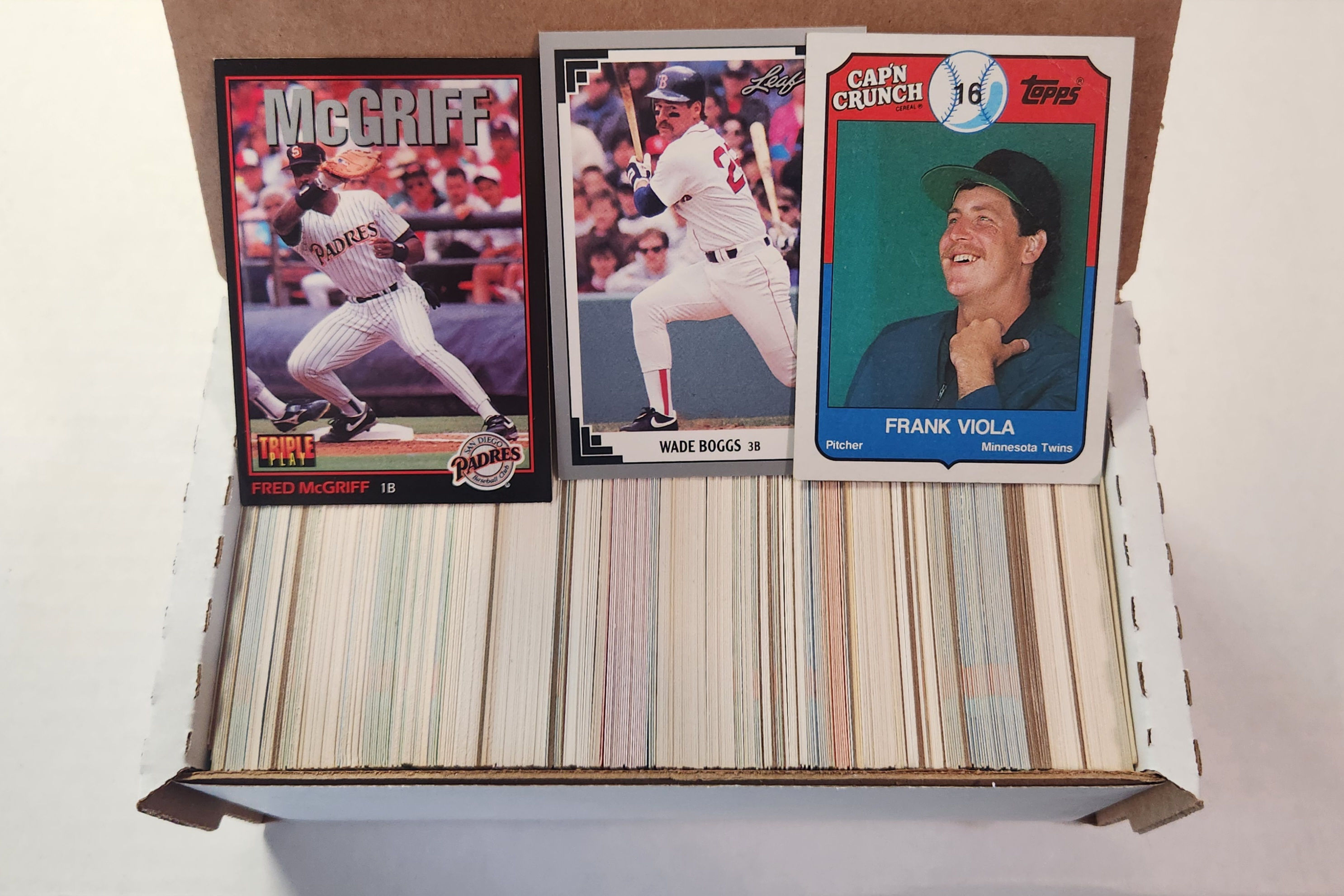 1980s and 1990s Box of Approximately 400 Assorted "Common" Baseball Cards (1A)