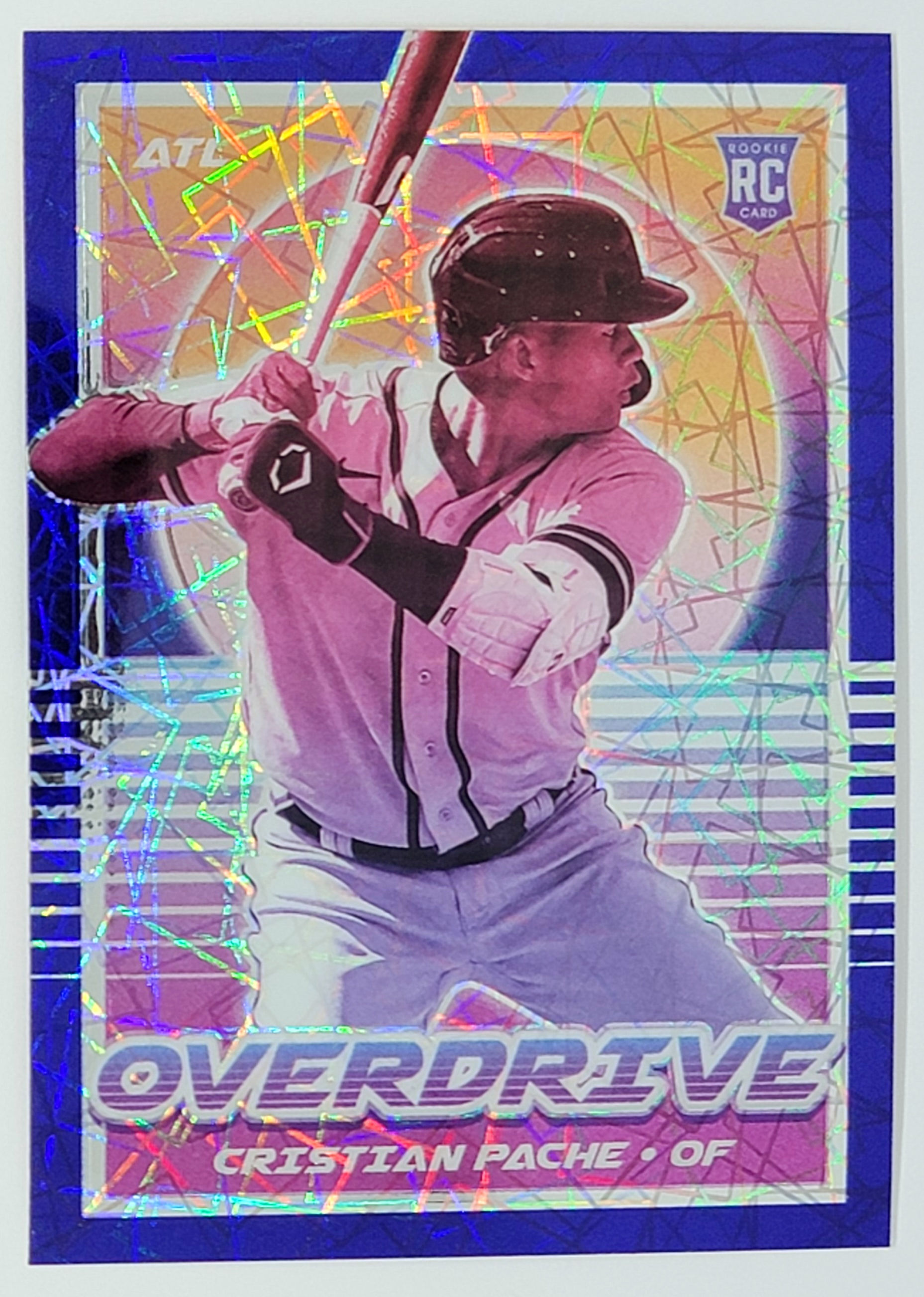 Cristian Pache 2021 Panini Chronicles Overdrive Blue Velocity Rookie Parallel