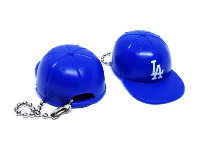 MLB Team Logo Flat Brimmed Snap back Style Hat Keychains