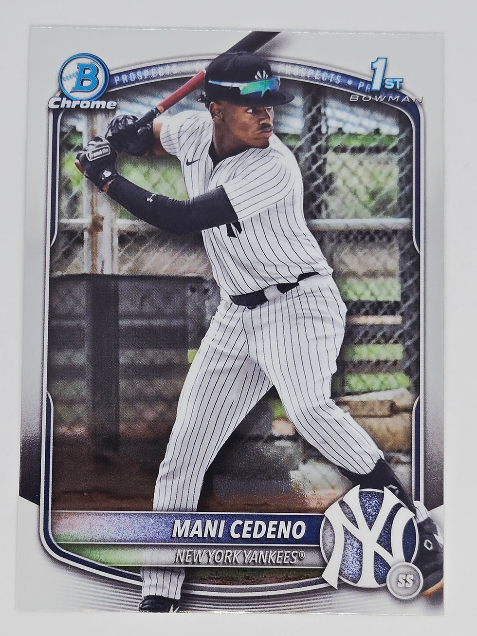 Mani Cedeno 2025 Bowman Chrome Prospects Card No BCP-199 (NYY)