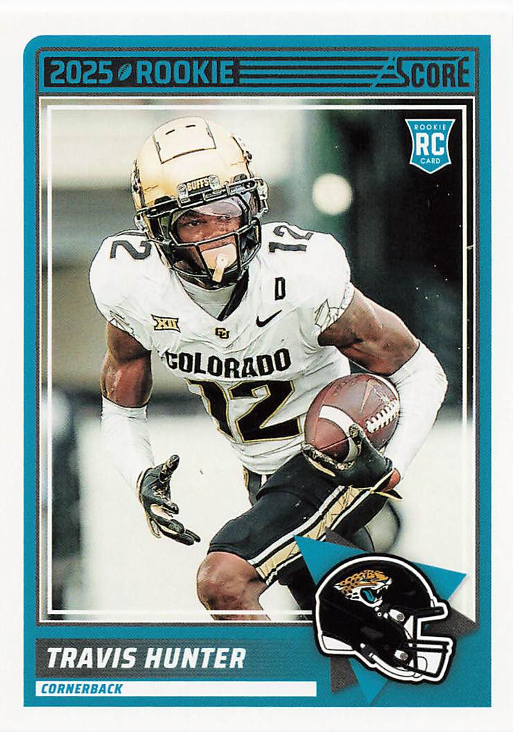 Travis Hunter 2025 Score Football Rookie Card No 20 (Jags)