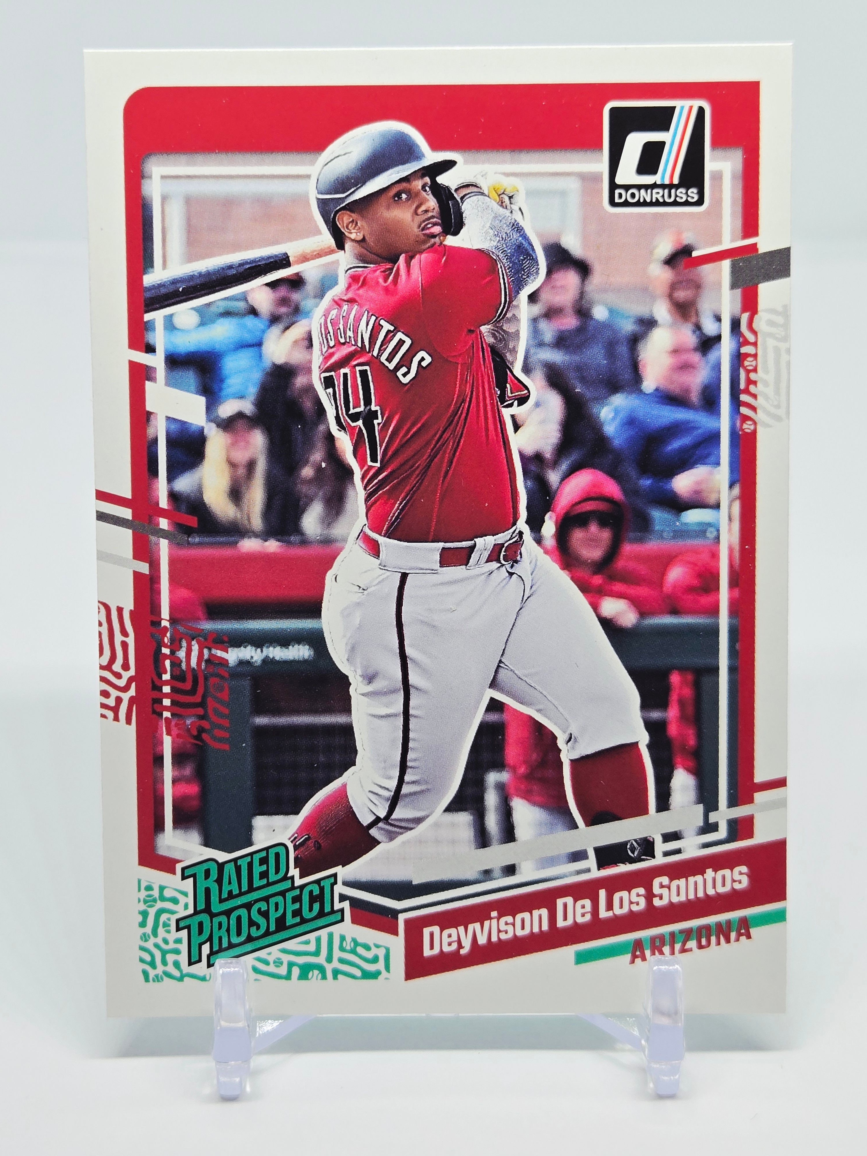 Deyvison De Los Santos 2023 Panini Donruss Rated Prospect Card No 79 (Marlins)
