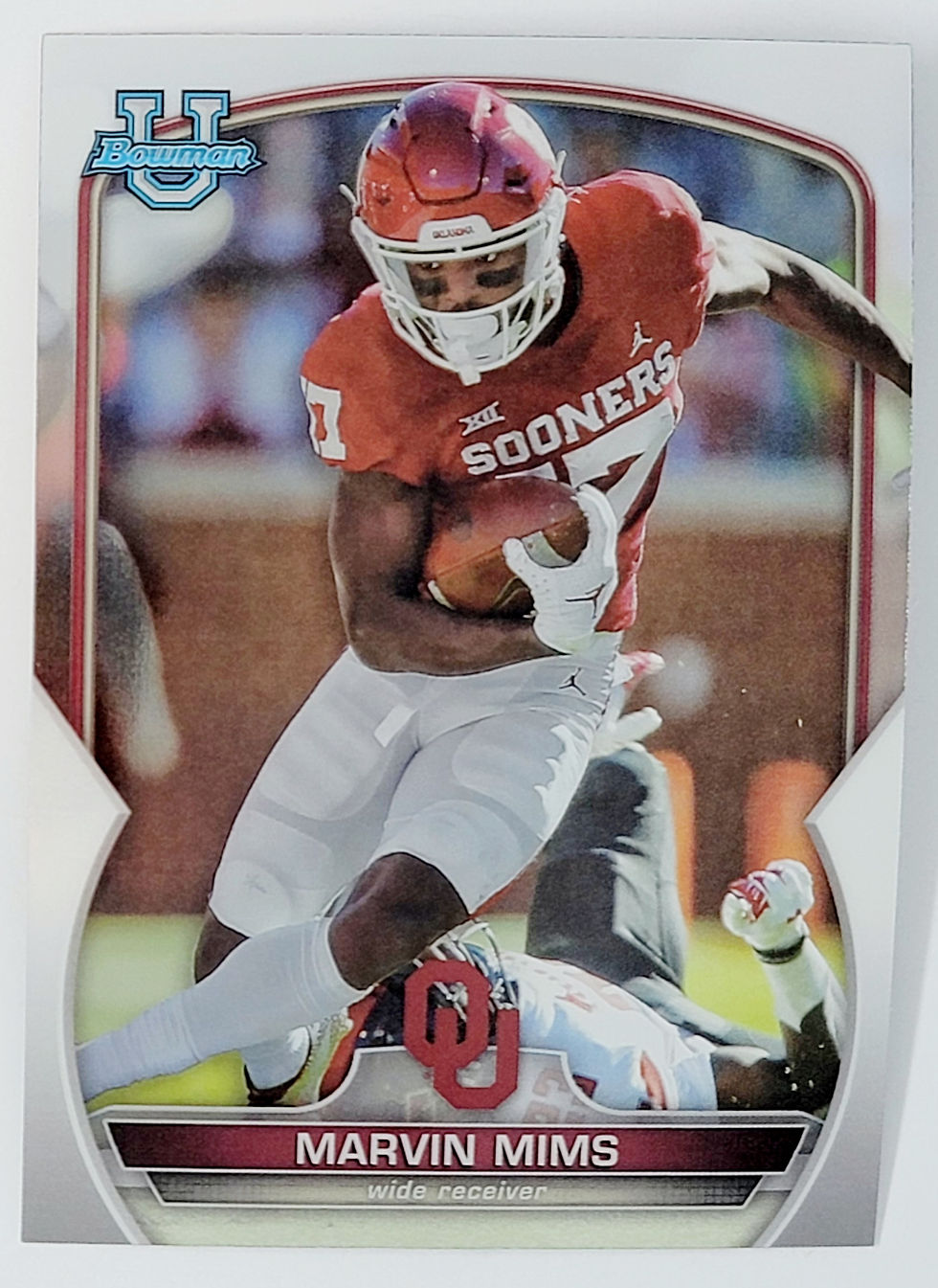 Thumbnail: 2022 Bowman University Chrome Football Base Prospects Cards 1-17