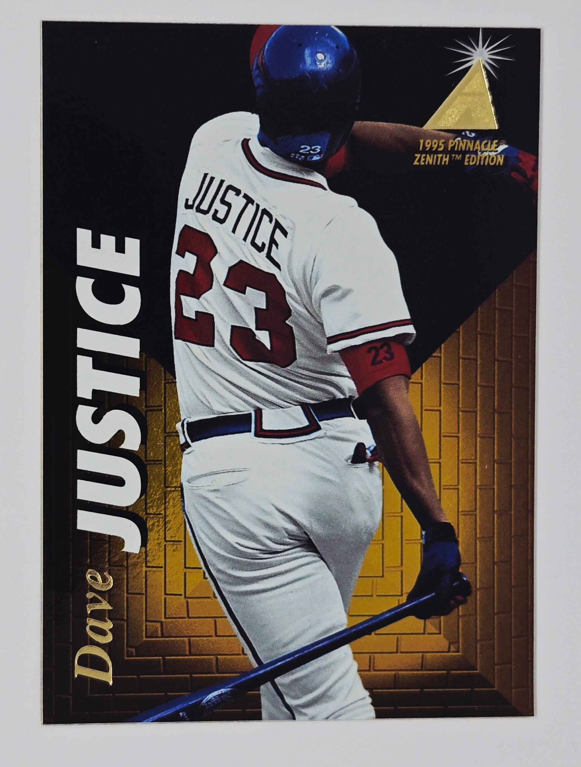 David Justice 1995 Pinnacle Baseball Card No 326 (Braves)