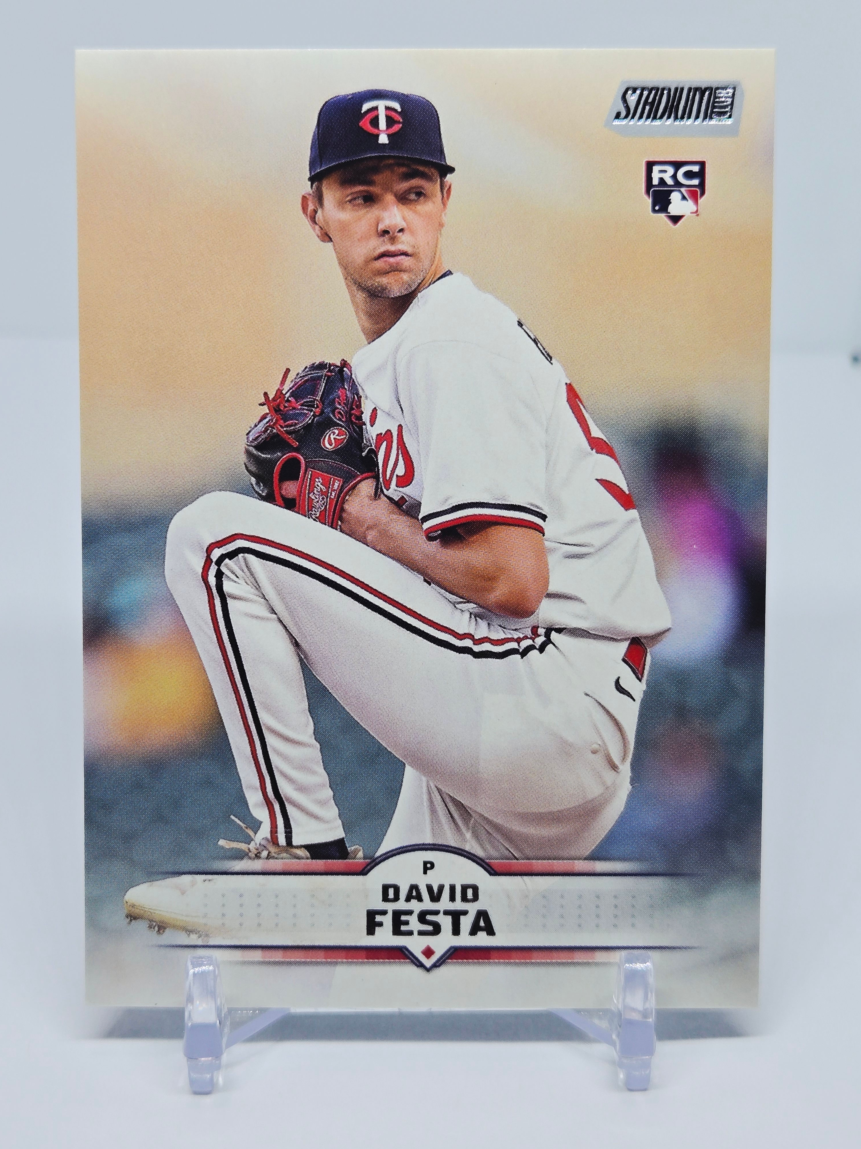 David Festa 2025 Topps Stadium Club Baseball Rookie Card No 186 (Twins)