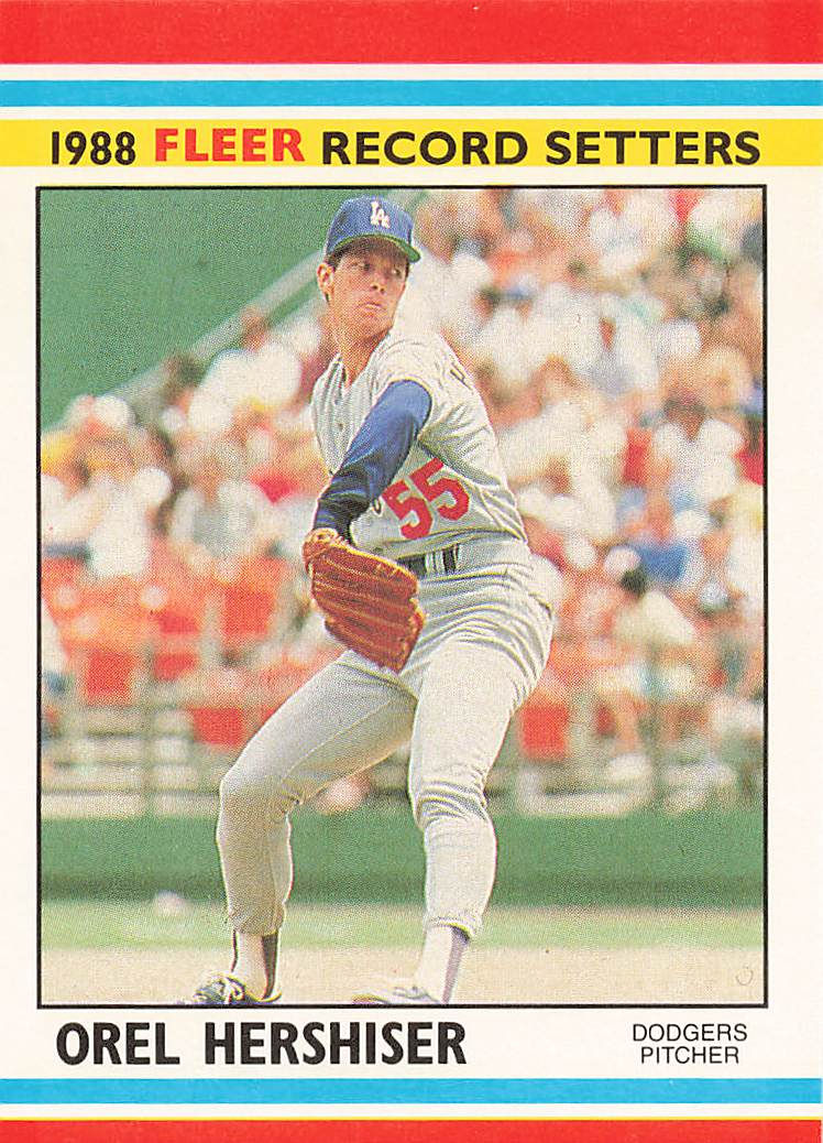 Thumbnail: 1988 Fleer Baseball Record Setters Set Cards 16-30: Select from Drop-Down Menu