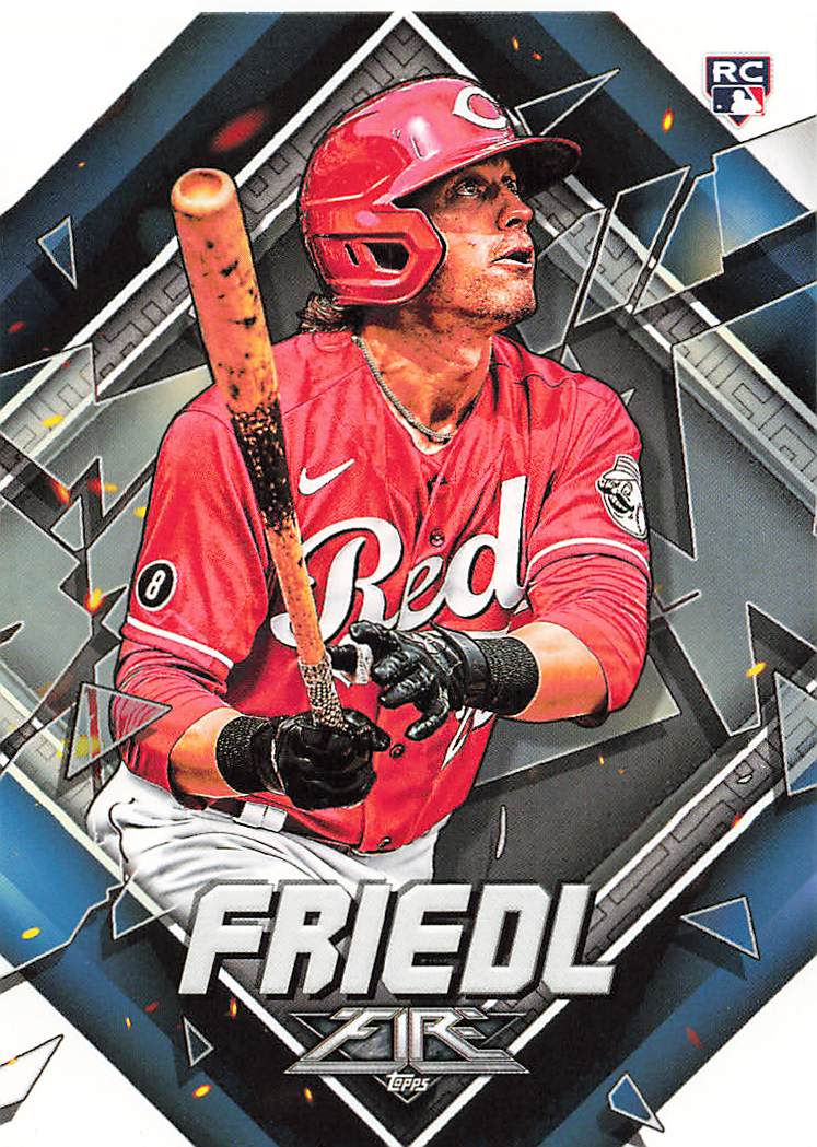 Thumbnail: 2022 Topps Fire Baseball Rookies Drop-Down Menu: Cards 56 through 94