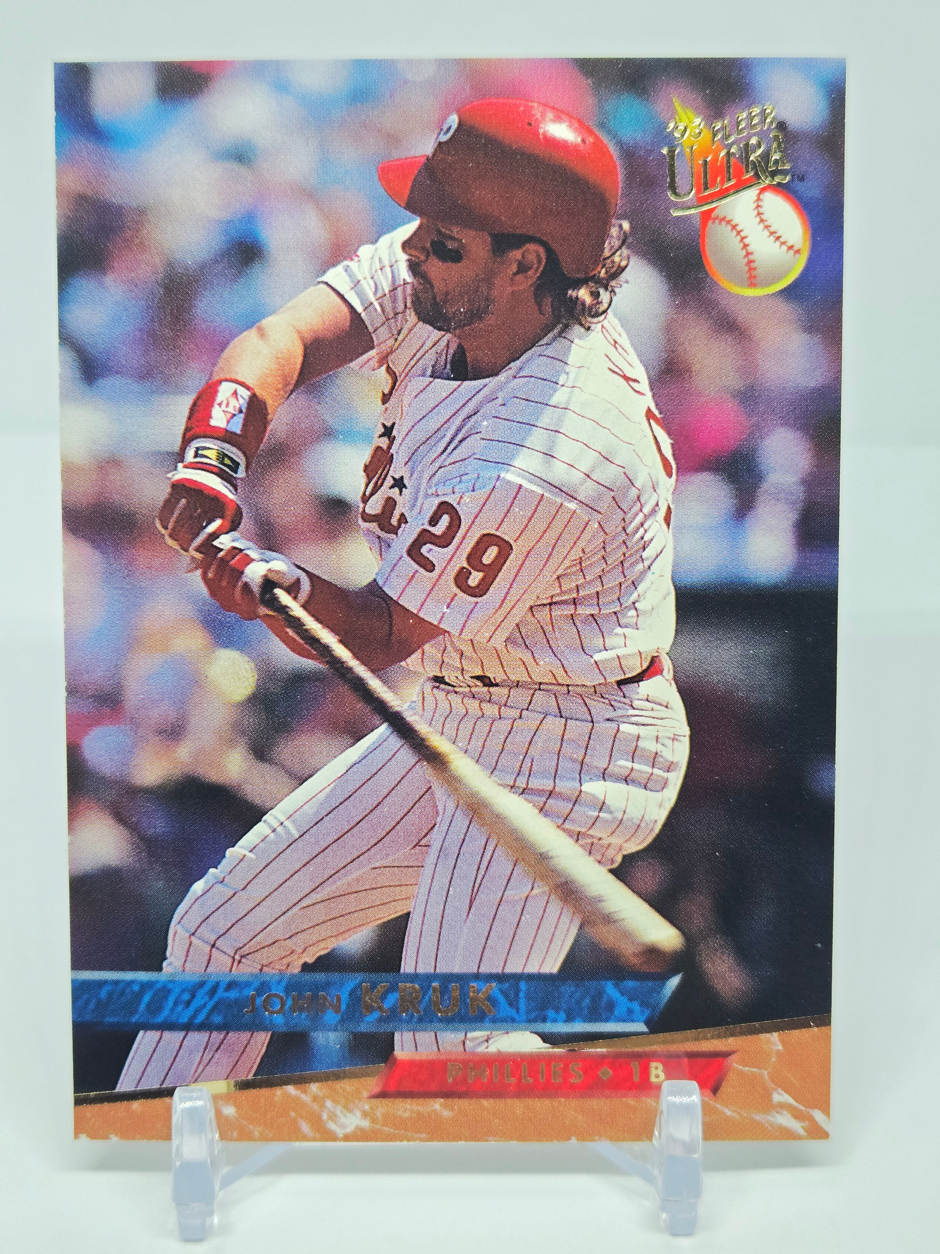 John Kruk 1993 Fleer Ultra Baseball Card No 90 (Phillies)