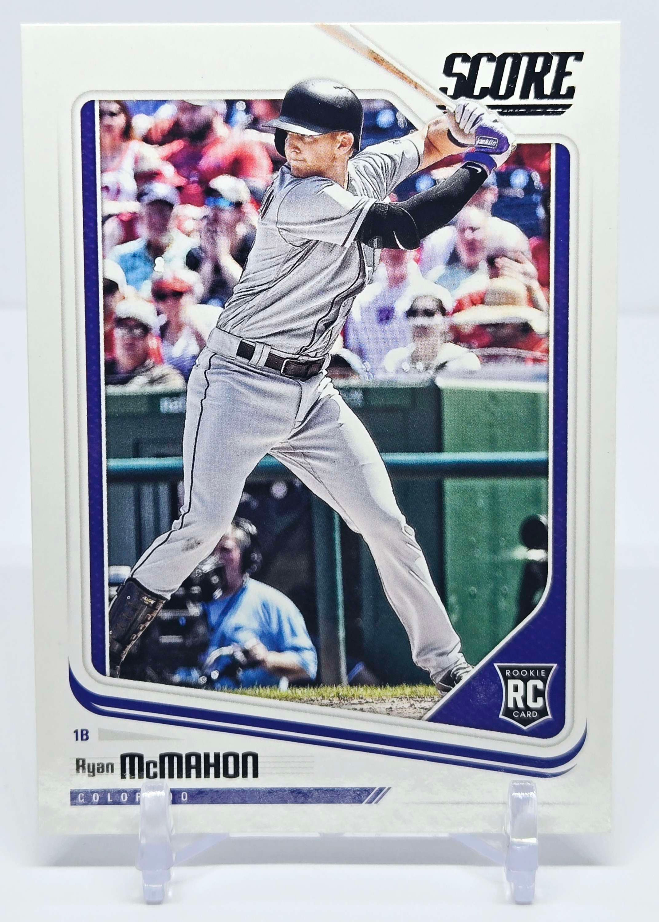 Ryan McMahon 2018 Score Baseball Rookie Card No 25