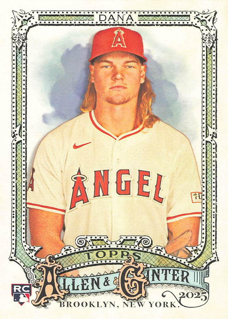 Caden Dana 2025 Topps Allen and Ginter Rookie Card No 84 (LAA)