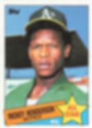 Rickey Henderson 1985 Topps Baseball All-Star Card No 706 (A's)