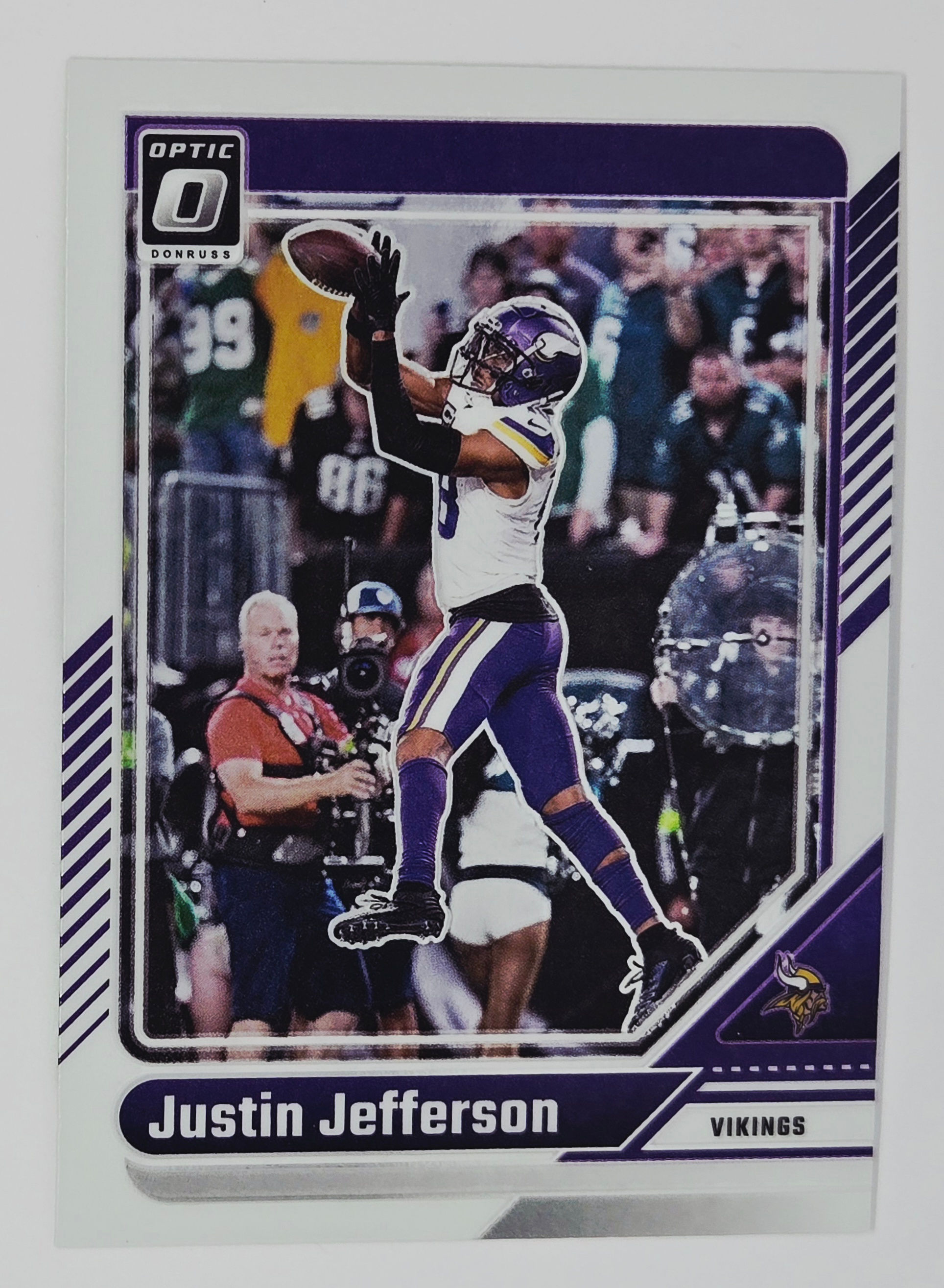Justin Jefferson 2024 Panini Donruss Optic Football Card No 130 (Vikings)