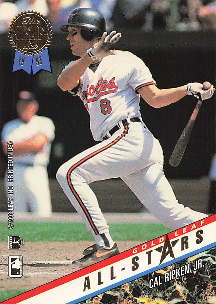1993 Gold Leaf All-Stars Barry Larkin /  Cal Ripken Jr Subset Card No 6 of 10