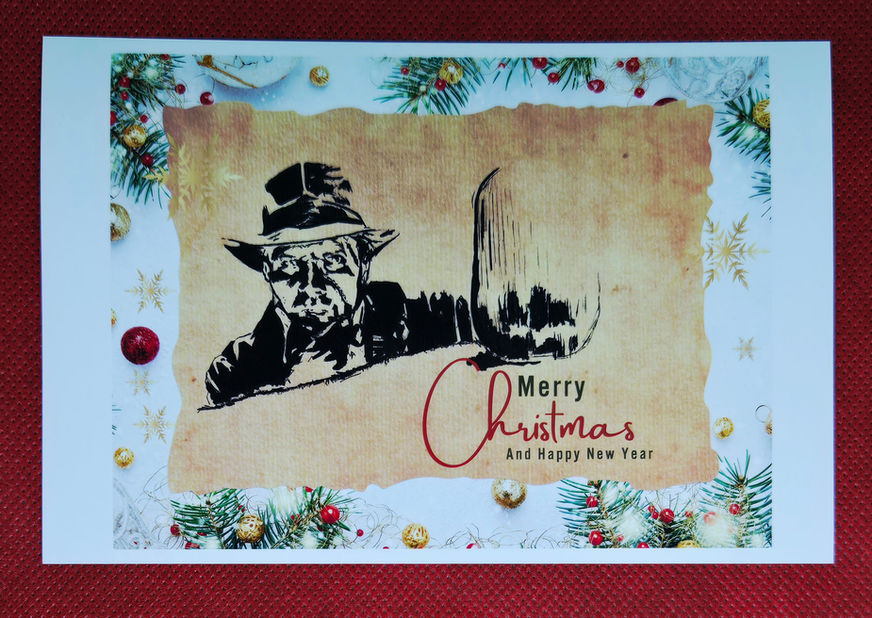 Art Print Holiday Art Card (Printed on 4 x 6" Glossy Photo Paper) #'d /10