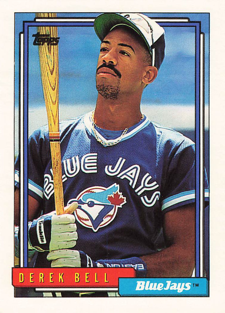 Derek Bell 1992 Topps Baseball Card No 121 (TOR)