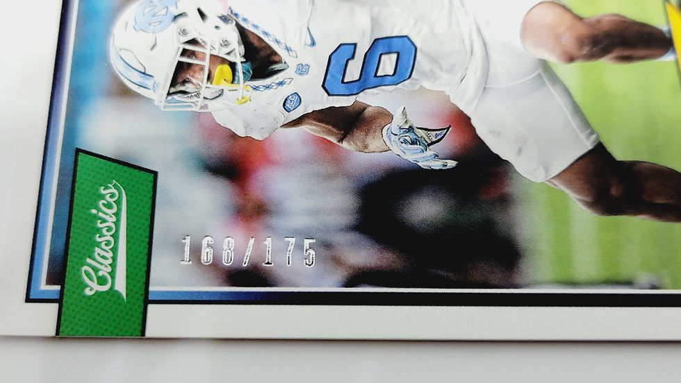 Thumbnail: M.J. Stewart 2018 Panini Classics Football Blue Back Parallel #'d 168/175