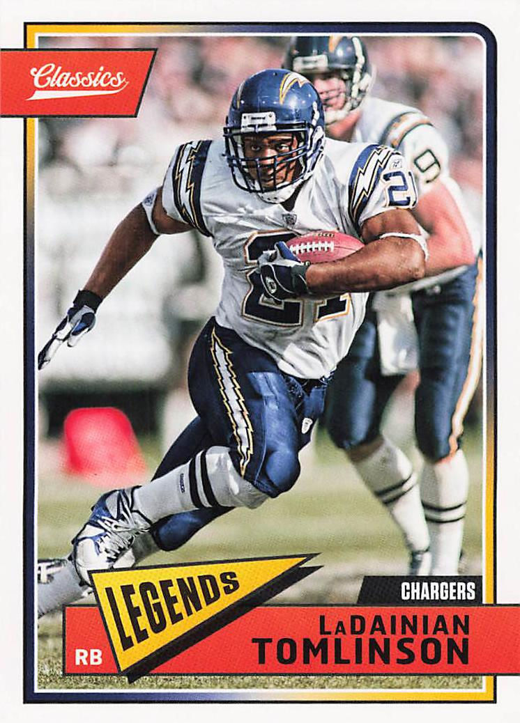 LaDainian Tomlinson 2018 Panini Classics Football Legends Card No 179
