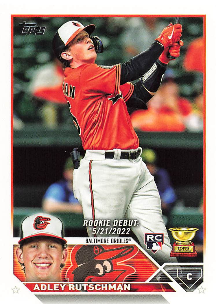 Adley Rutschman 2023 Topps Update Rookie Debut Rookie Cup RC No US180 (O's)