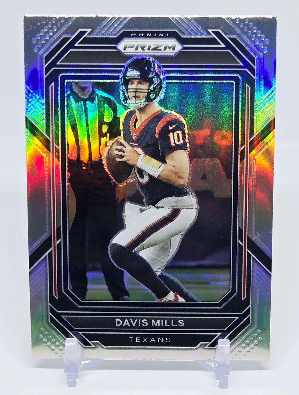 Thumbnail: Davis Mills 2022 Panini Prizm Football Base Silver Parallel Card (Texans)