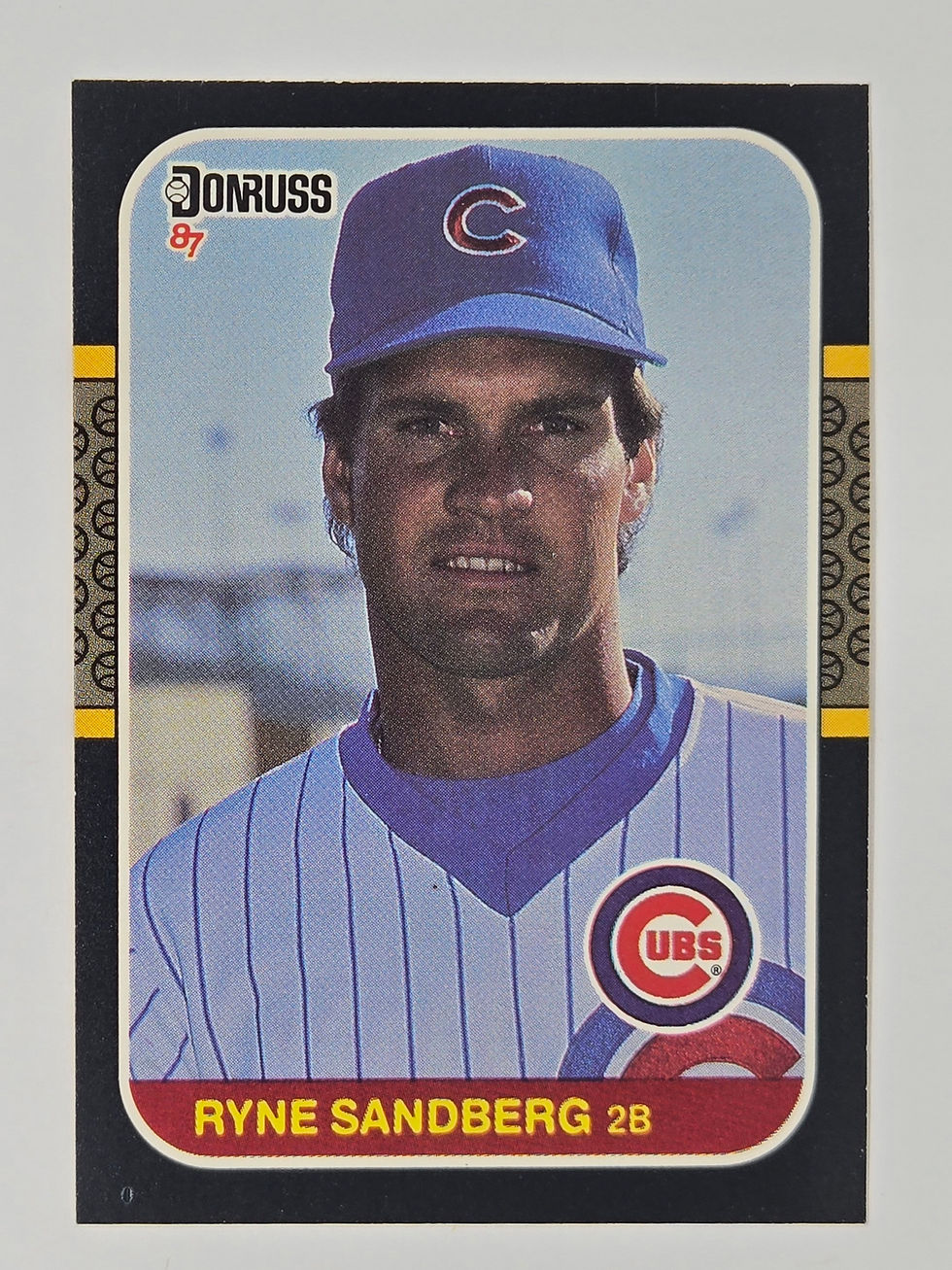 Ryne Sandberg 1987 Donruss Baseball Card No 77 (Cubs)