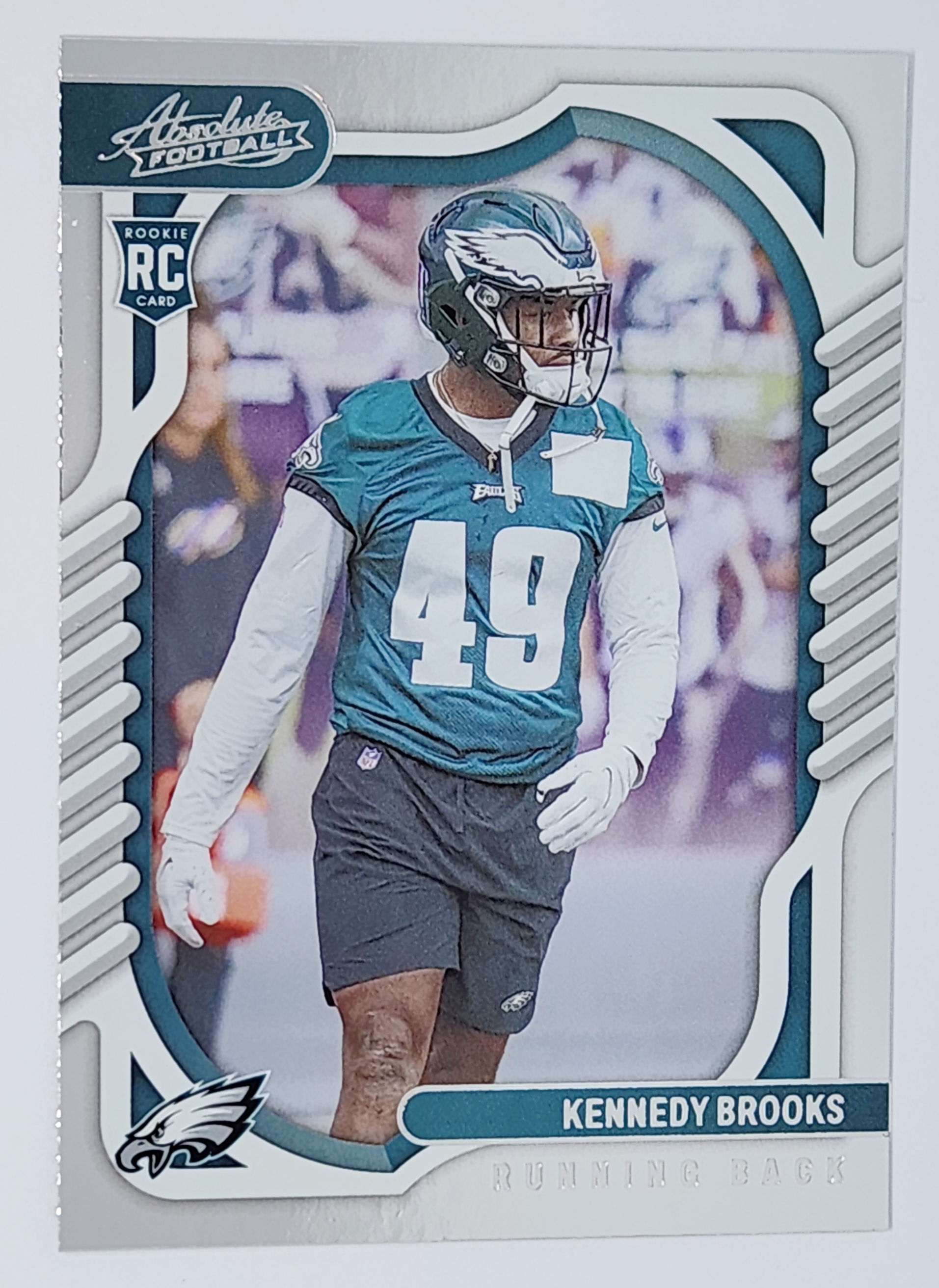 Kennedy Brooks 2022 Panini Absolute Football Rookie Card No 178 (Eagles)