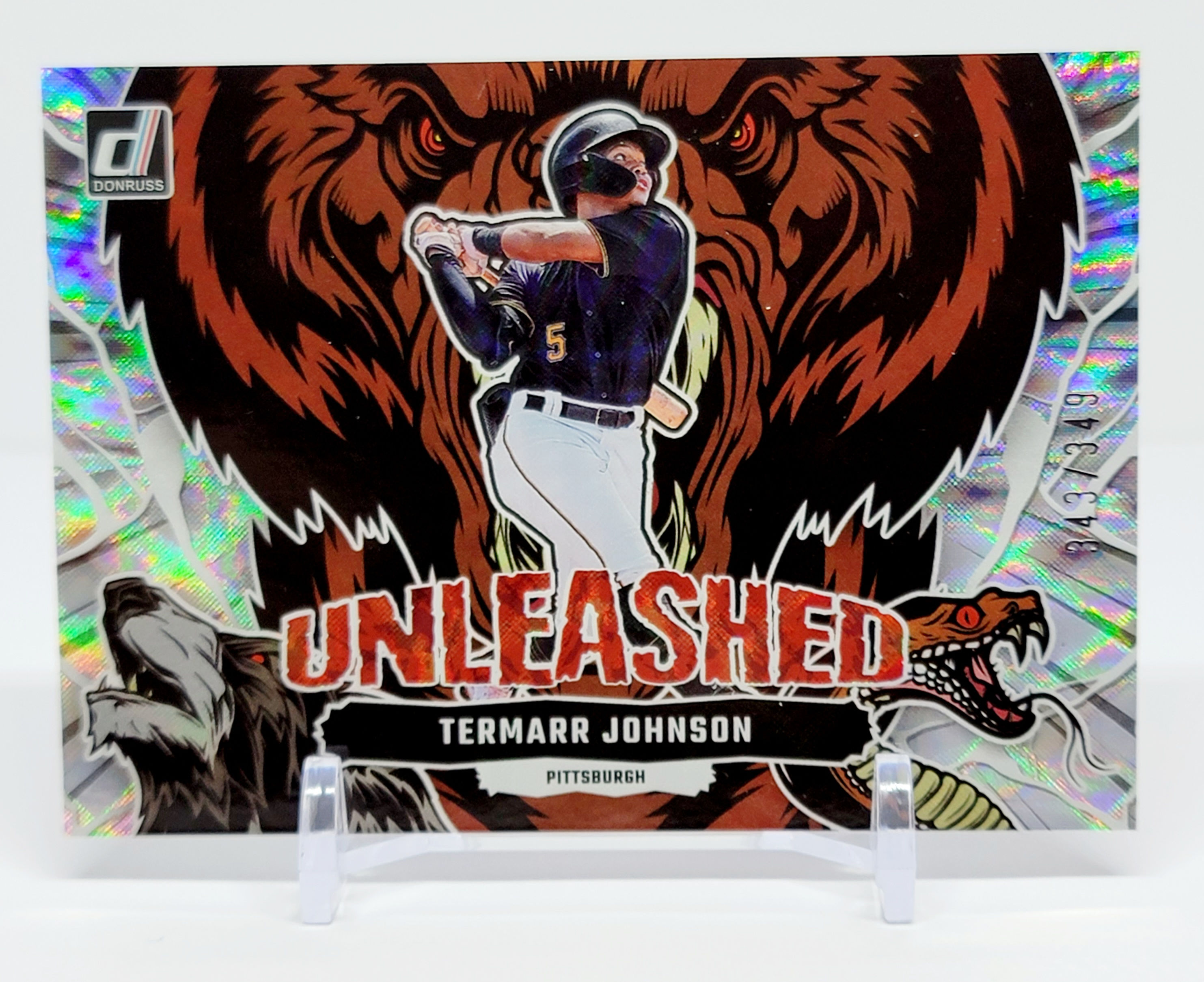 Termarr Johnson 2023 Donruss Unleashed Silver Parallel #'d 343/349 (Pitt)