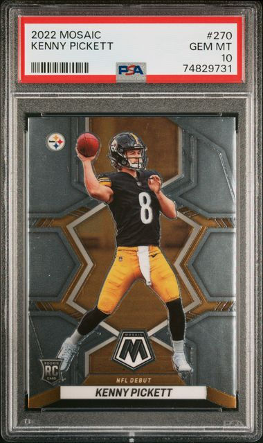 Kenny Pickett 2022 Panini Mosaic Football Rookie Card